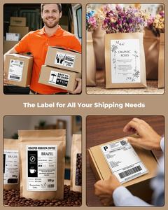 <span class=keywords><strong>Imprimante</strong></span> d'étiquettes d'expédition pliable de haute qualité 4 x 6 pouces avec perforations et adhésif puissant, pour l'emballage et <span class=keywords><strong>la</strong></span> logistique. - Product Image 6