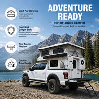 Nouvelle caravane pliable pour pick-up, économique, design imperméable, pour le camping en plein air, capacité 2-4 personnes