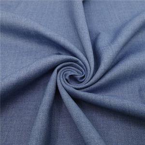 camisas de tela de teñido tejido suave de color sólido venta al por mayor 33% viscosa 64% poliéster 3% Spandex para ropa - Product Image 5