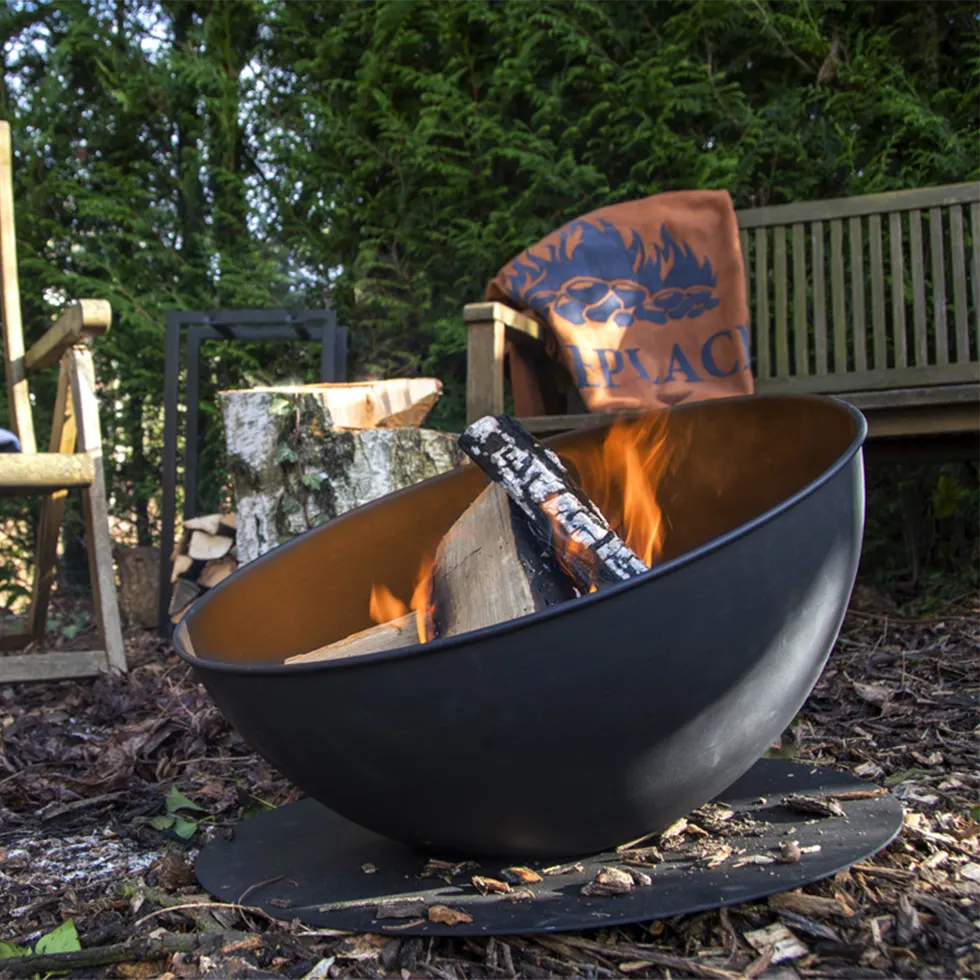Esschert Design de qualidade estável fogueira de jardim para decoração de jardim fogueira de acampamento ao ar livre