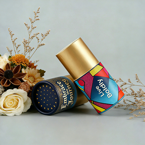 Emballage en <span class=keywords><strong>tube</strong></span> de papier personnalisé écologique pour baume à lèvres et déodorant, conteneur cosmétique en kraft à poussoir - Product Image 4