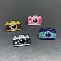 Fabricant d'épingles publicitaires personnalisées pour appareil photo Logo moulé sous pression en alliage métallique insigne broche émail petites épinglettes en argent et or