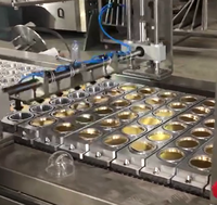 Machine de scellage semi-automatique pour gobelets et contenants en plastique, idéale pour gâteaux, bonbons, noix et granulés – Prix usine