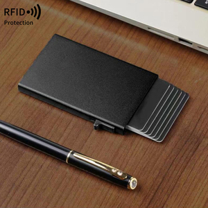 2025 מכירה חמה rfid חסימה נגד גניבה דקה רזה תיק מתכת בעל כרטיס אשראי אוטומטי - Product Image 3