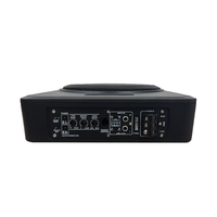 Subwoofer actif fin de 8 pouces à installer sous le siège, 120W, bobine simple en aluminium, haut-parleur de basses mono pour voiture, apparence personnalisée, vente en gros