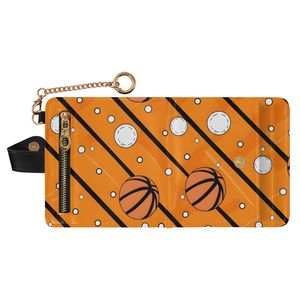 Women's Mini Chain <b>Wallet</b> with Key Ring - Fashionable Bifold Card Holder with Snap Button, Small Hanging Purse for Daily Use - Product Image 2