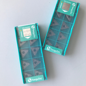 Insertos Triangulares de Carburo de Tungsteno CNC Taegutecs TNMG 160408 FG CT3000, Hoja de 20 mm, Grosor de 1.5 mm, Orificio de 17 mm, Profundidad Máxima de Ranura de 17 mm, OEM - Product Image 2