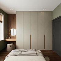 Armoire de chambre à coucher BALOM personnalisée, armoire à vêtements en bois moderne de luxe, Kleider Schrank, avec coiffeuse
