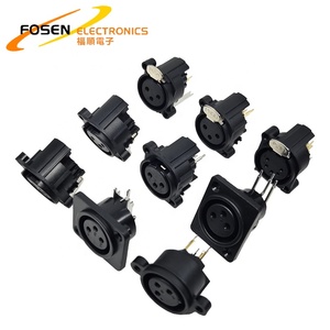 Connecteur audio <span class=keywords><strong>Xlr</strong></span> <span class=keywords><strong>Prise</strong></span> de châssis 1/4 <span class=keywords><strong>Jack</strong></span> stéréo Connecteur combiné horizontal pour mélangeurs et microphones - Product Image 6