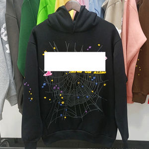 Pantalones Deportivos Casuales de Algodón 100% con Forro Polar, Cintura Media, Estampado de Araña 5, Versión Internacional de Alta Gama - Product Image 6