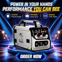 Nouvelle machine à souder portable 2-en-1 MIG MMA FLUX-250, fil de 0,8 mm, 220 V, onduleur IGBT, soudeuse sans gaz