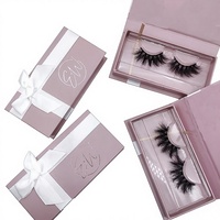 Cils en Faux Vison Vegan Faits Main, 25mm 18mm 6D 3D, Effet Naturel Longue Queue de Chat, Tige en Coton Noir Doux, Vente en Gros, Marque Privée