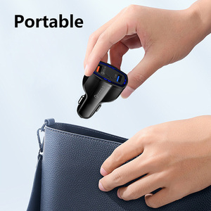 เครื่องชาร์จในรถยนต์แบบสามพอร์ต USB ที่ชาร์จสมาร์ทโฟนเครื่องบันทึก GPS ที่ชาร์จในรถแบบเร็ว - Product Image 5