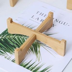 Bamboo Flower <b>Pot</b> Tray Square Minimalist Desktop Indoor Plant <b>Stand</b> for Potted Plants Greenery - Product Image 4