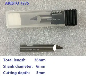 Nouveau traceur de découpe en vinyle pour aritto 7275, dispositif rond à bord unique de 6mm, 5 pièces
