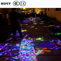 Lámpara de Proyección Interactiva HOVY con Software/Sistema, Atracción Nocturna, Juego de Proyección Interactiva para Piso/Suelo