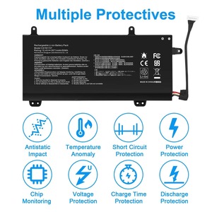 C41N1727 15.4V 55WH Batterie D'ordinateur Portable pour <span class=keywords><strong>ASUS</strong></span> <span class=keywords><strong>ROG</strong></span> Zephyrus GM501 GM501G GM501GM GM501GS GU501 GU501GM Ordinateur Portable C41N1727 Batterie - Product Image 3
