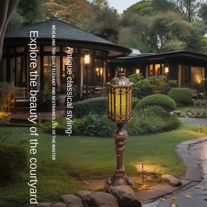 Outdoor Lawn <b>Light</b> <b>LED</b> Garden Lamp Post Water-Resistant IP65 <b>Motion</b> <b>Sensor</b> Aluminum Alloy 5000K Soft Warm White Glass 60 Beam - Product Image 5