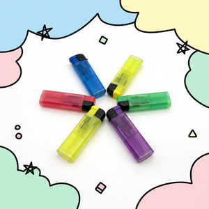 Briquet <span class=keywords><strong>électronique</strong></span> jetable en plastique translucide pour cigarettes, vente en gros d'usine, fabricant de briquets à gaz - Product Image 2