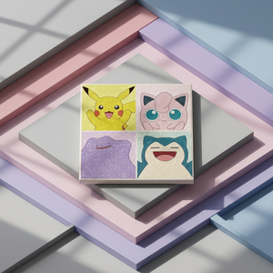 Kit de Peinture Diamant Pokémon F165 BS25-141 Happy Smile 25x25cm DIY 5D Point de Croix Complet Artisanat en Plastique pour Enfants Vente en Gros - Product Image 3