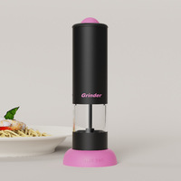 Moulin à sel et poivre électrique, réglage de la grosseur, commande tactile automatique, lames en acier inoxydable, base anti-poussière pour la cuisine