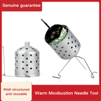 Support de Moxibustion à Aiguille Chaude avec Support de Fixation pour Cône de Moxa, Accessoire d'Acupuncture Chinoise pour Moxibustion Chaude