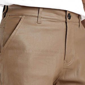 Pantalons en cuir de haute qualité fabriqués en gros, vêtements de rue de haute qualité, pantalons en cuir pour hommes en vente - Product Image 5