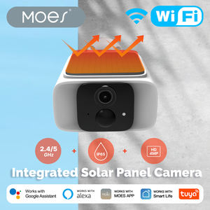 Caméra Intelligente MOES <span class=keywords><strong>Tuya</strong></span> WiFi Double Bande 2.4GHz <span class=keywords><strong>5GHz</strong></span> avec Panneau Solaire Intégré, Étanche IP65, Application - Product Image 4