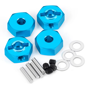 อะแดปเตอร์หกเหลี่ยมอลูมิเนียมอัลลอยด์ 1 ชุดสำหรับทามิย่า <span class=keywords><strong>TT02</strong></span> 1/10 RC ดริฟท์คาร์อัพเกรดอะไหล่อุปกรณ์เสริม - Product Image 1