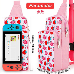 Nintendo <b>Switch</b> Chest Bag Crossbody Bag Console Storage <b>Case</b> For <b>Switch</b> Lite 37x16x65cm Green Pink Blue - Product Image 5