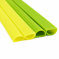 Profilé diffuseur flexible en silicone en forme de D, étanche, extrudé, pour bande LED, pour éclairage linéaire au sol