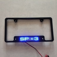 Marco de placa de matrícula de coche LED Placa de matrícula de Número de coche brillante Señal de taxi iluminada programable con mensajes en ejecución