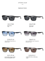 Classique bleu TR90 lunettes de soleil Vintage sport pilote Style avec lentille polarisée unisexe mode lunettes de soleil cadre marron pour hommes femmes