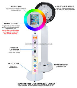 Top Vente Cabine <span class=keywords><strong>Photo</strong></span> 360 pour iPad, 10.2, 11, 12.9 Pouces, Nouvelle Borne Selfie pour Événements Sociaux, Fêtes, Mariages, Diffusion en Direct <span class=keywords><strong>et</strong></span> DJ - Product Image 4