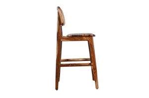 Modern Sheesham Wood <b>Bar</b> Chair Solid Hardwood Elegant Design Comfortable Seating Furniture for Home <b>Bar</b> Kitchen - Product Image 4