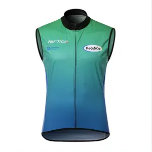 Santic – gilet de cyclisme sans manches, respirant, de haute qualité, personnalisé, Sublimation, séchage rapide, vtt, vélo, coupe-vent