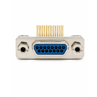 Connecteur d'aviation rectangulaire miniature J30J-15TJW-J, fiche mâle à sertir 15 broches pour équipement électronique aérospatial et industriel