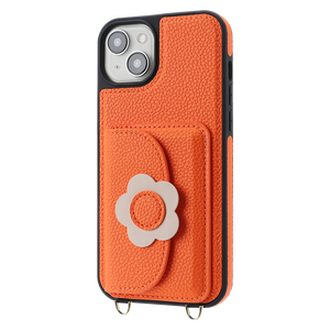 Funda Tipo Cartera con Correa Cruzada para <span class=keywords><strong>iPhone</strong></span> 13 <span class=keywords><strong>Pro</strong></span> Max/14 <span class=keywords><strong>Pro</strong></span>/15/16, Diseño Floral - Product Image 1