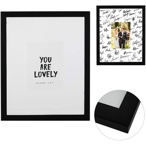 Cadre photo souvenir de mariage en gros avec signature des invités, fente photo 5*7 pouces, passe-partout en carton blanc - Product Image 3