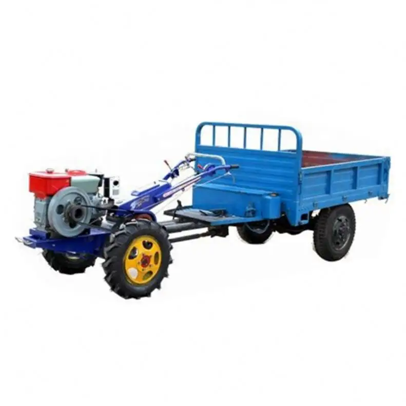 Mini 2 Wheel Walking Tractors 22hp 20hp 18hp 15hp 12hp with Trailer Used for Farm Equipments