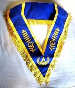 Masonic Master Mason-conjunto azul con Collar bordado dorado, mandil masónico, Regalia - Product Image 3