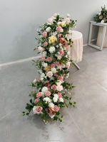 Offre Spéciale : Composition Florale Bleue pour Arche de Mariage, Décoration de Centre de Table, Herbe de la Pampa pour Arche de Mariage