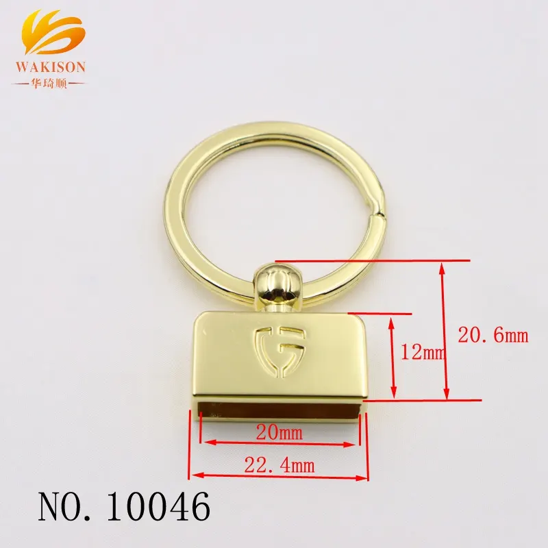 High Quality Engraved Logo Key Fob Key Ring Chain Accessories