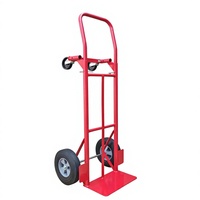 Chariot à main pliable 2-en-1 à quatre roues en acier pour garage de mécanicien, usage domestique et entrepôt – Chariot à outils robuste et chariot de manutention
