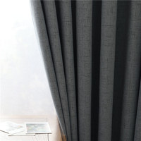 Rideaux occultants de luxe sur mesure en faux lin pour salon, chambre et décoration intérieure