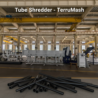 Trituradora de Tubos TerruMash Personalizada de 60KW con Rodamientos para Solución Tecnológica de Reciclaje de Plástico