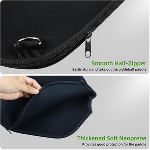 Funda para Raqueta de Tamaño Estándar Fácil de Transportar con Correas, Bolsa de Almacenamiento de Neopreno Personalizada para Palas de Pickleball con Bolsillo de Malla - Product Image 4