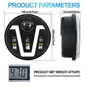 Nhà máy trực tiếp siêu sáng LED tiêu đề ánh sáng 5.75 inch LED sương mù đèn pha làm việc ánh sáng chạy đèn không có đánh giá nào - Product Image 6