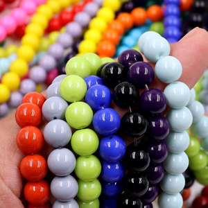 Compra de cuentas de vidrio a granel para la venta Cuentas de vidrio de colores de 8mm para la fabricación de joyas Cuentas de bricolaje al por mayor - Product Image 6