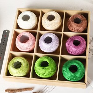 Hot-Bán 100% Sợi Bông Nhiều Màu Nhuộm Cho Làm Tay Crochet Đan Dệt May Crafting Tinh Tế Đồ Trang Trí - Product Image 6
